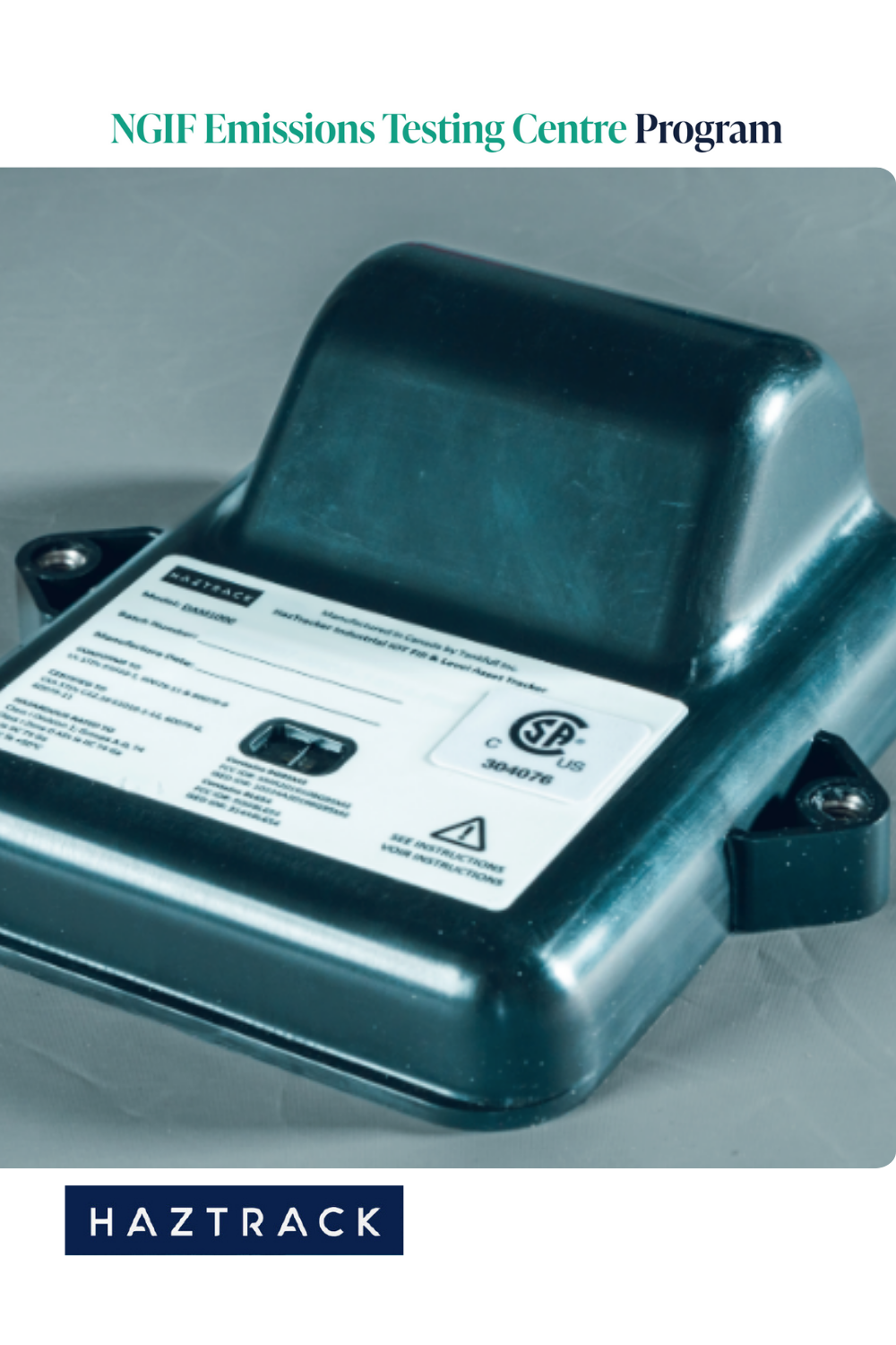 HazTrack - NGIF ETC Program User Report Image